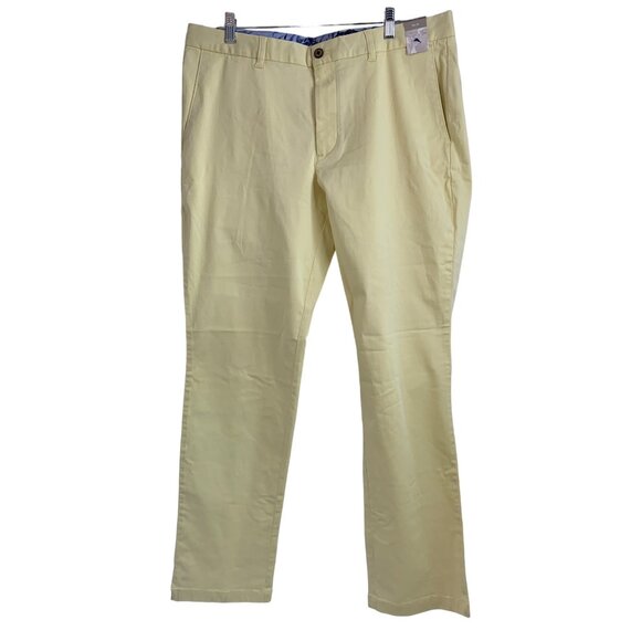 Tommy Bahama Men's Yellow Chino Pants 38x34 Cotton Blend NWT 7251 Vacay Cruiz